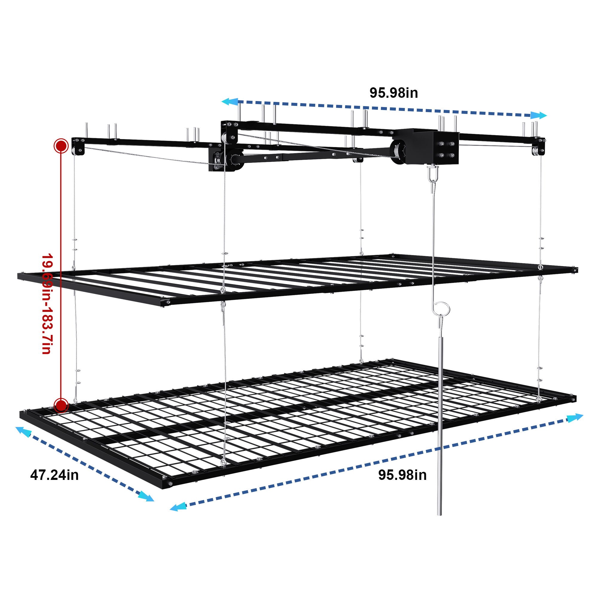 Overhead Garage Storage Rack