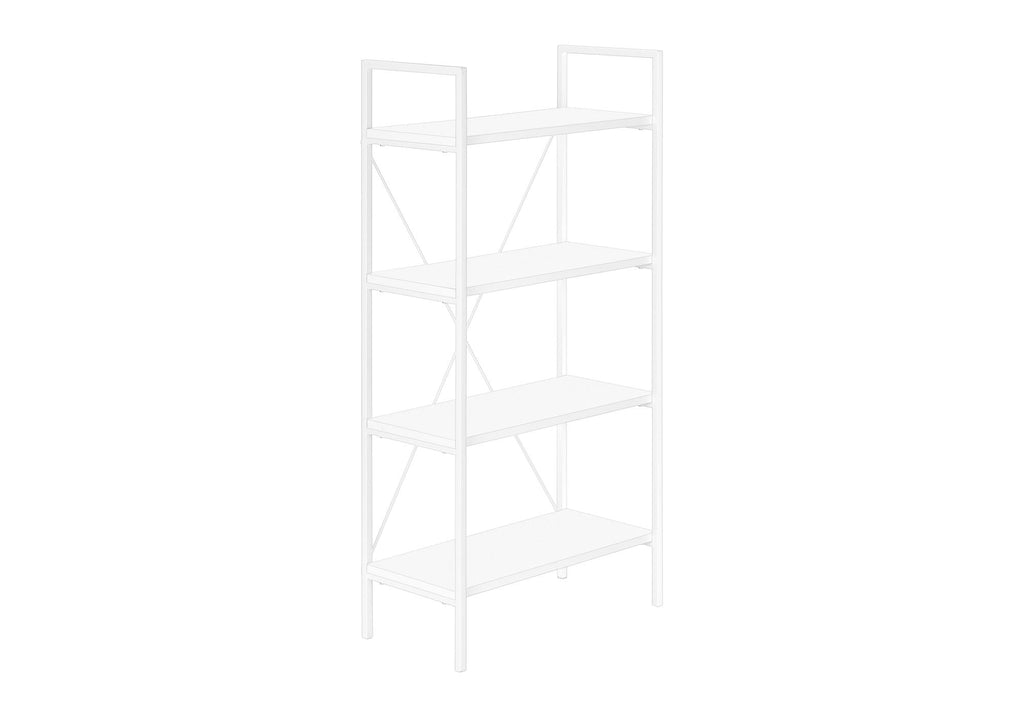 4-Tier Contemporary Bookshelf for Office & Bedroom