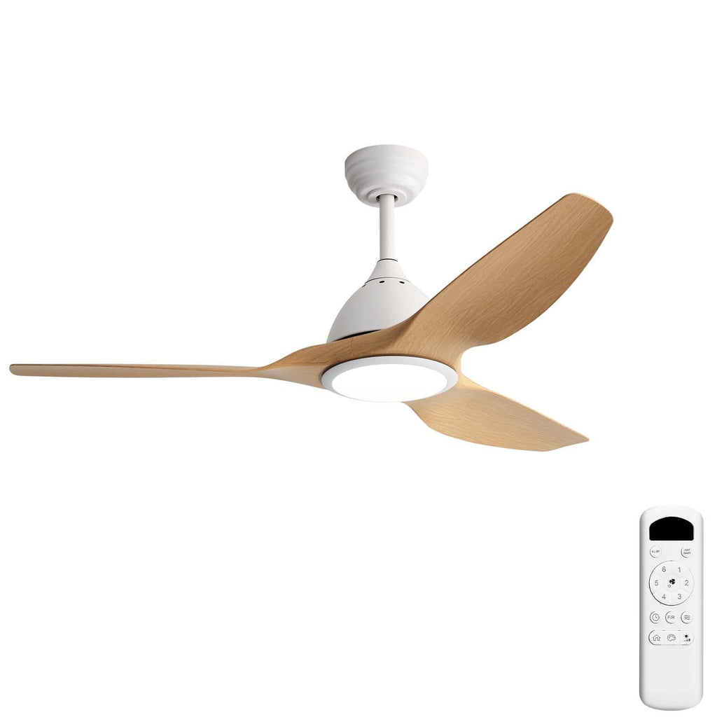 Bredoom Ceiling Fan With Remote Control And LED Light