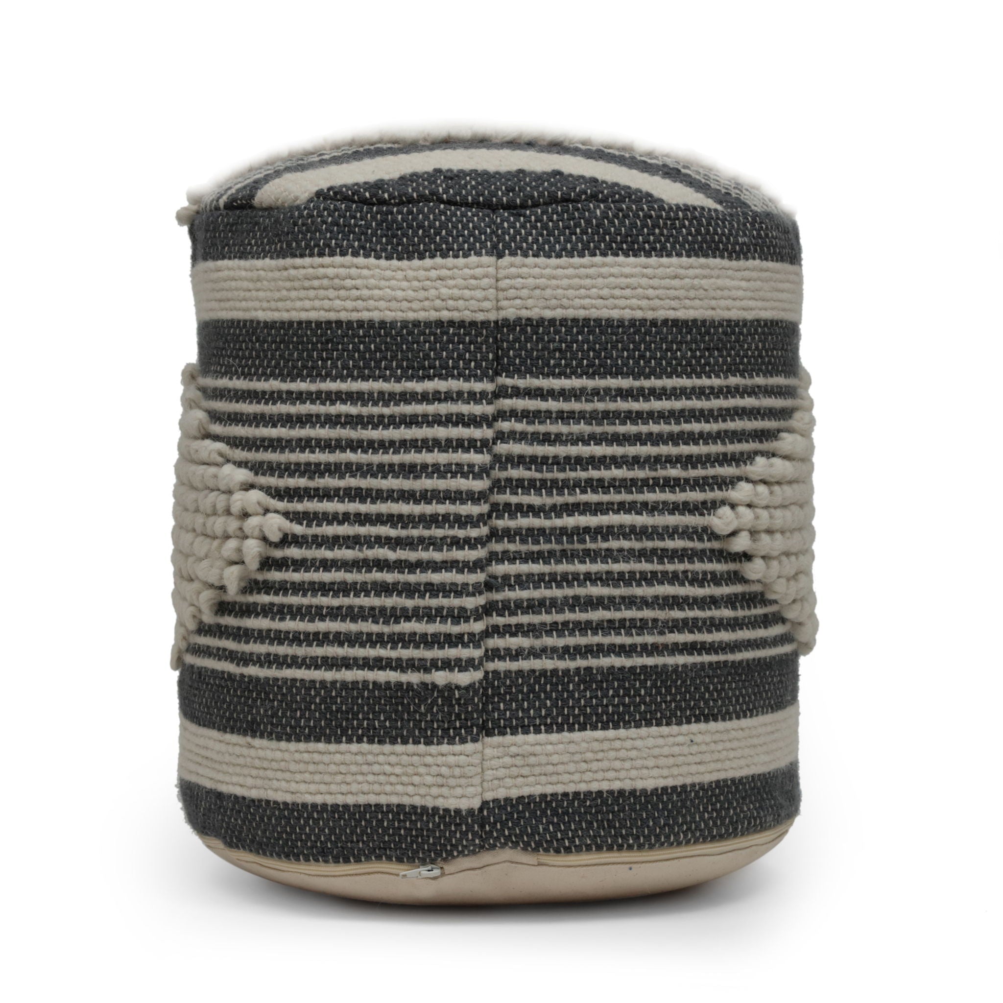 Diamond - Handcrafted Cylindrical Pouf