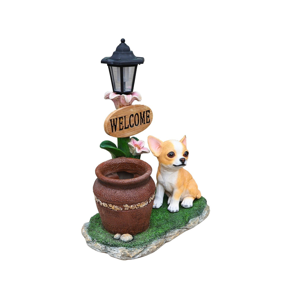 Sitting Corgi Dog Planter Outdoor Decor