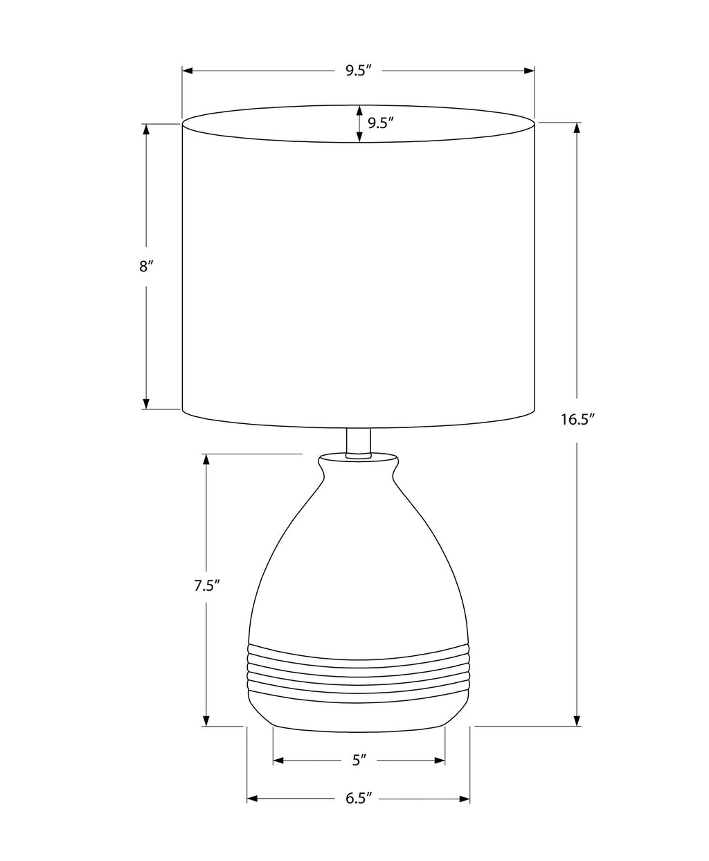 Lighting, Modern Table Lamp - Cream