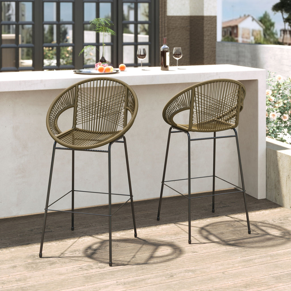 Ferrara Outdoor Patio Barstool (Set of 2)