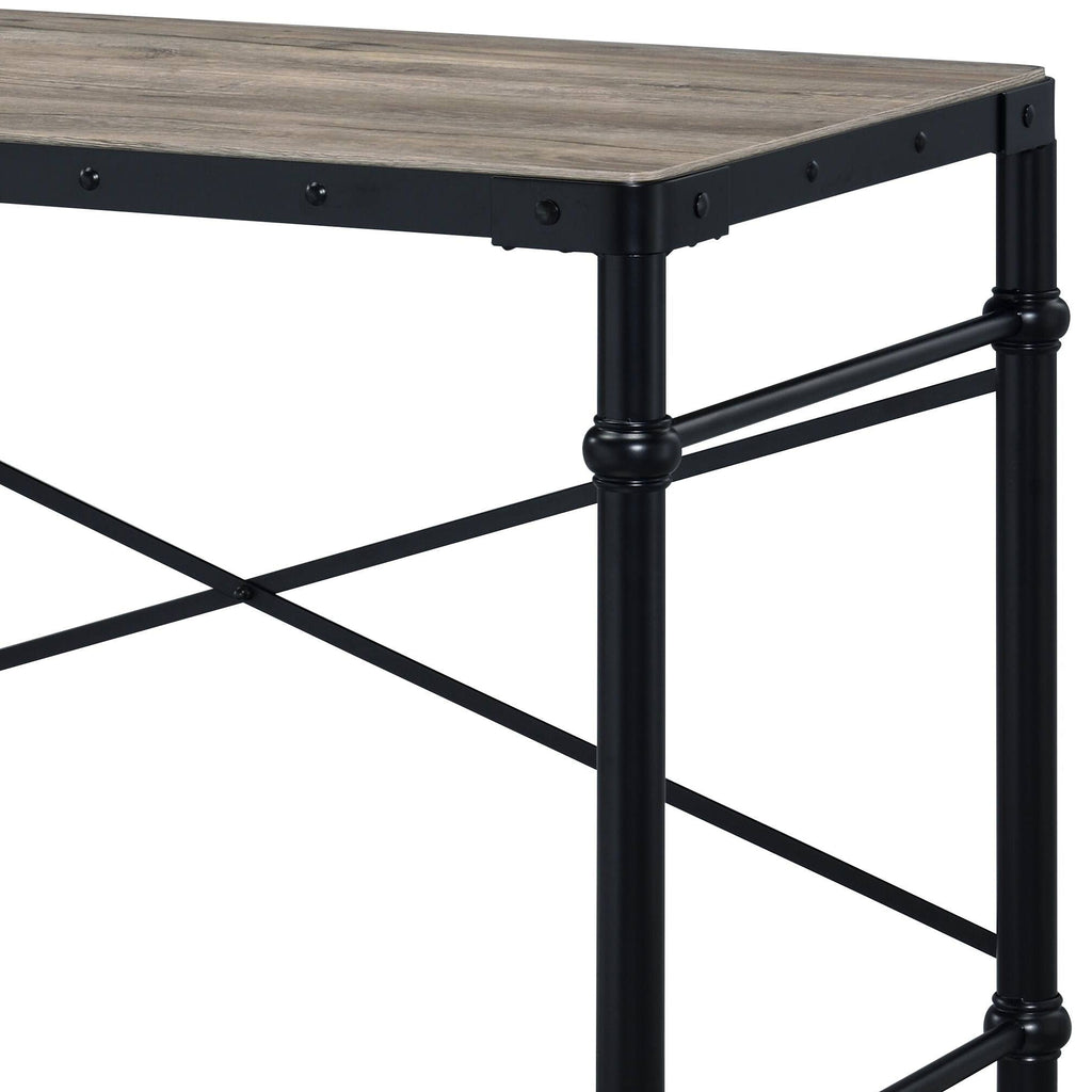 Oklarth Rustic Writing Desk - Black / Oak