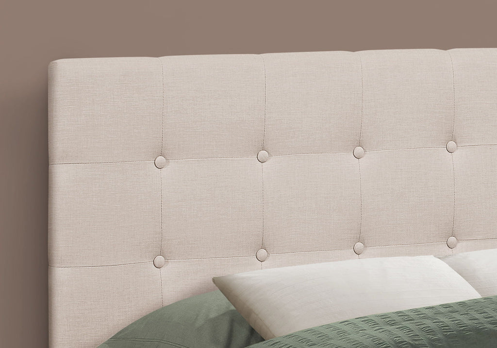 Full Size Upholstered Bed Headboard - Beige