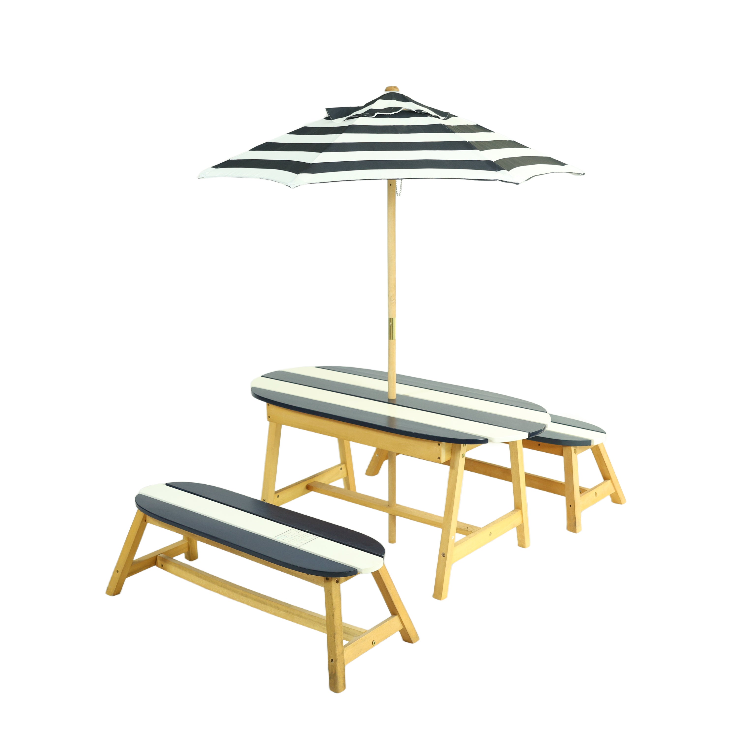 Naturally Playful Kids Picnic Table with Umbrella