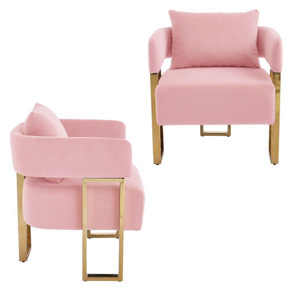 Modern Classic Decorative Chair with Teddy Fleece Upholstery