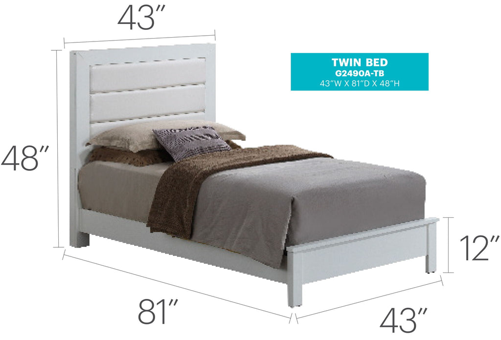Transitional Modern Design Bed