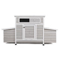 Large Chicken Coop Outdoor Hen House & Dual Nesting Boxes