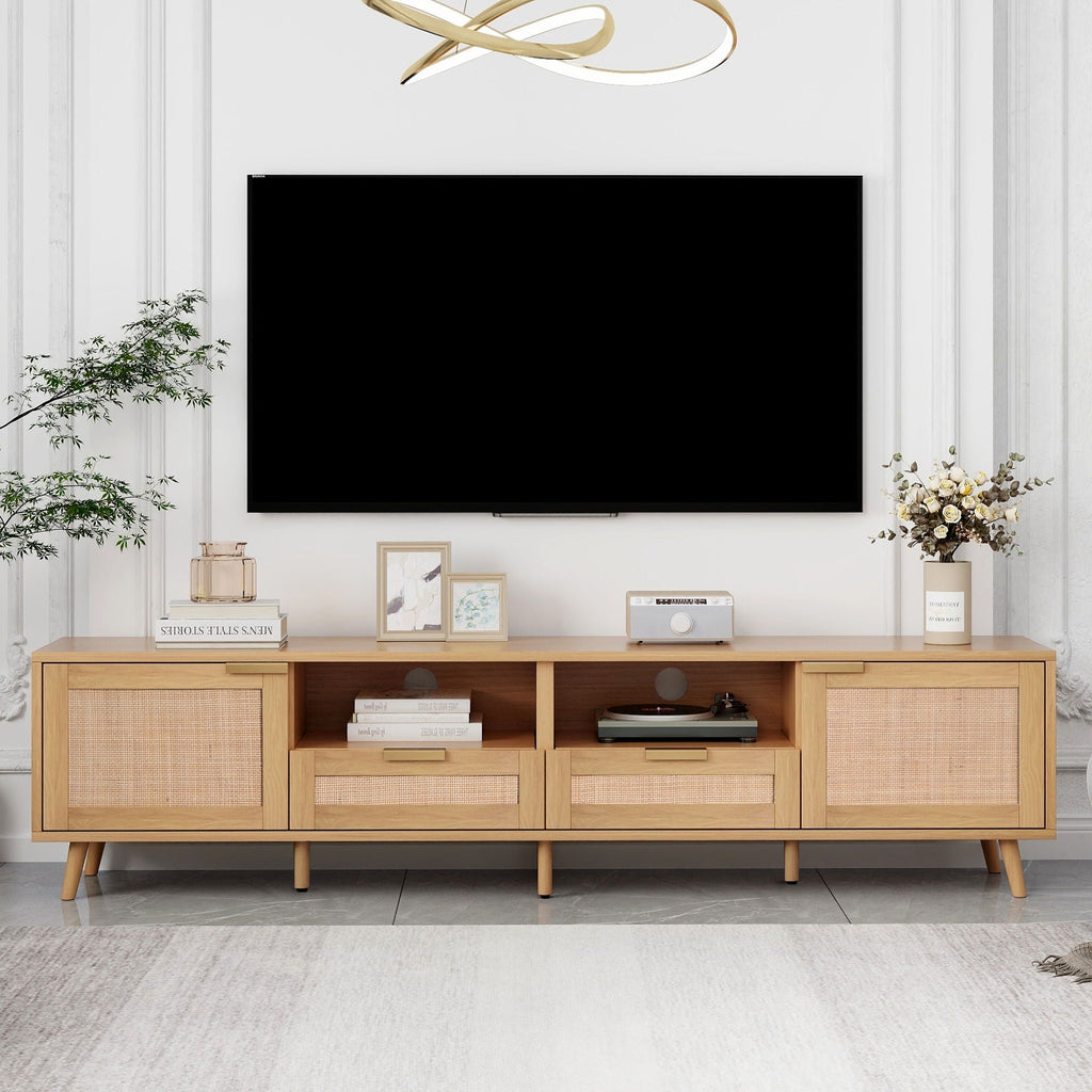 TV Stand Media Console With Cable Management