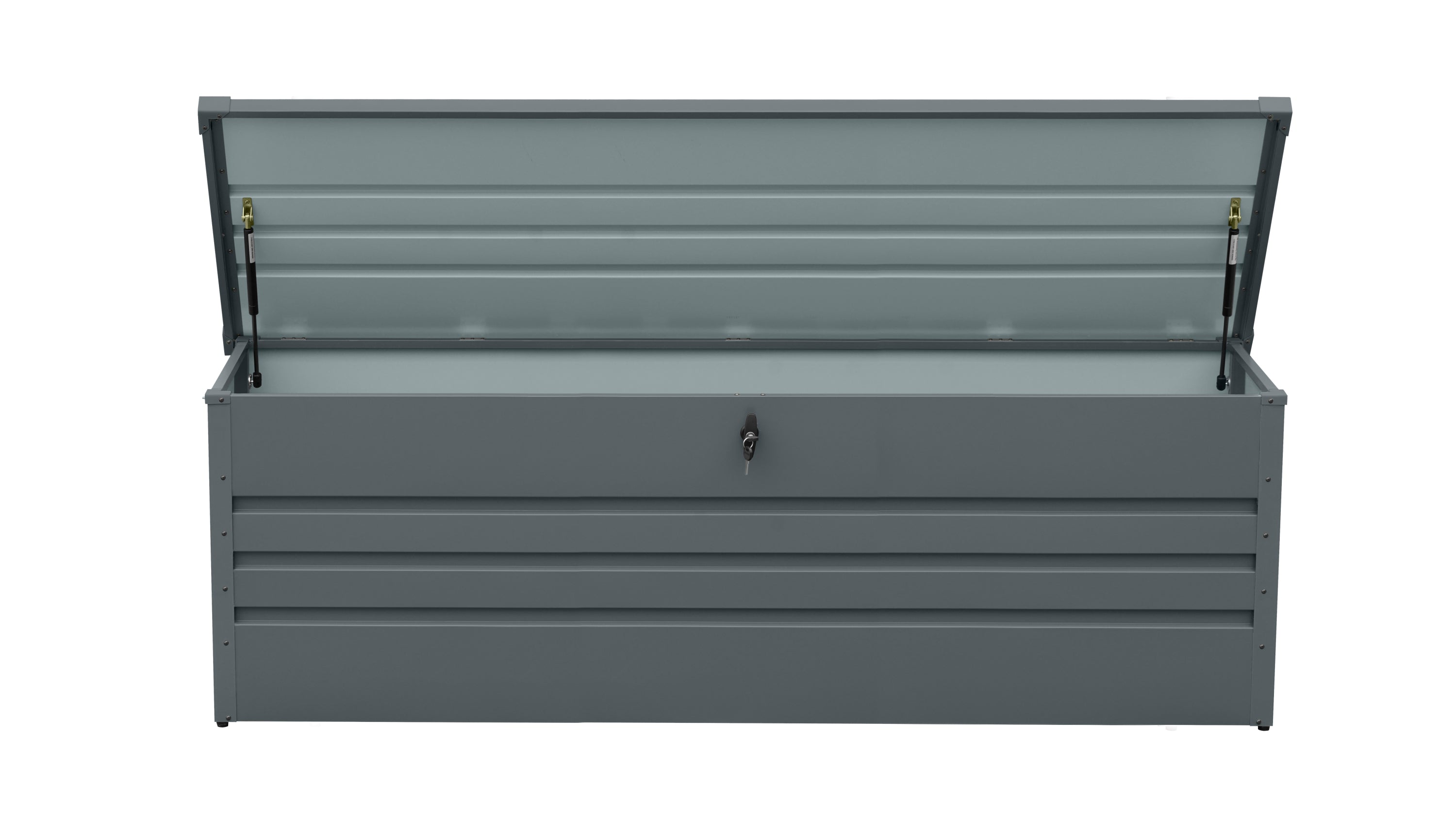 260 Gallon Metal Outdoor Deck Box Waterproof