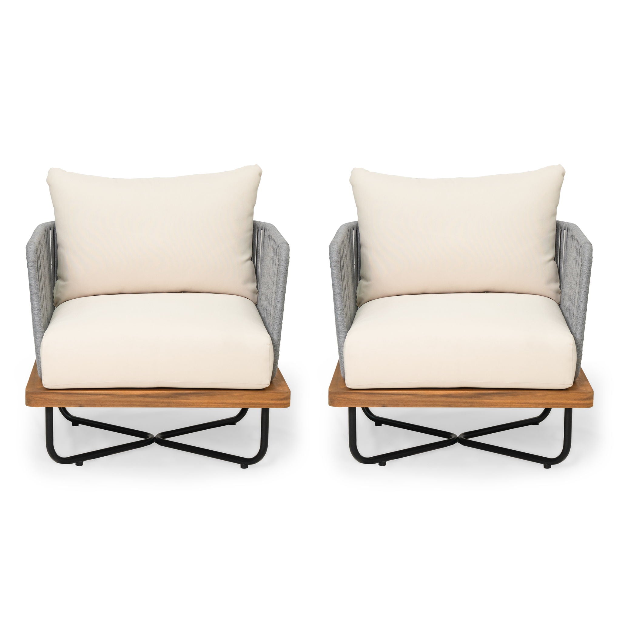 Lucca Outdoor Acacia Wood Chair