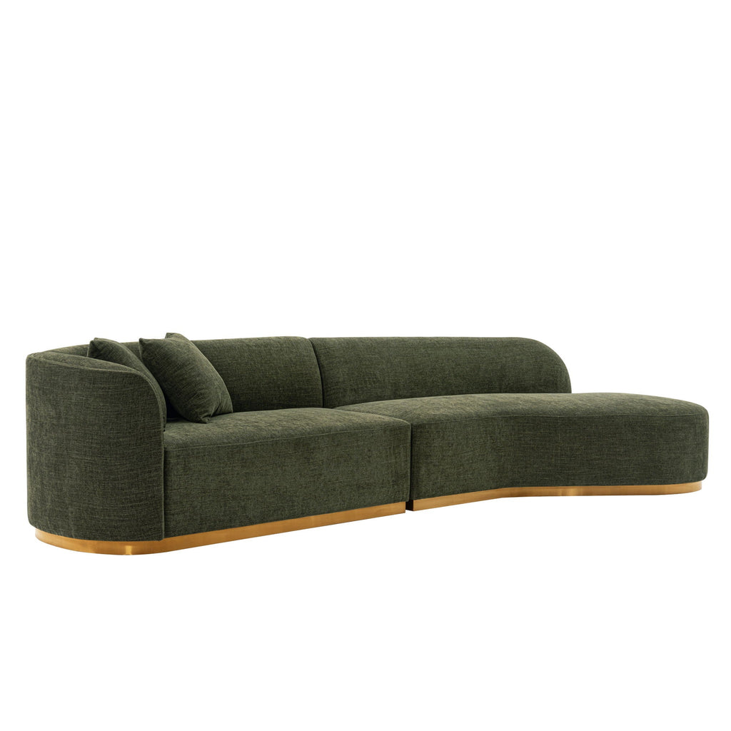Daria - Sofa Sectional With Pillows, 2 Piece Design