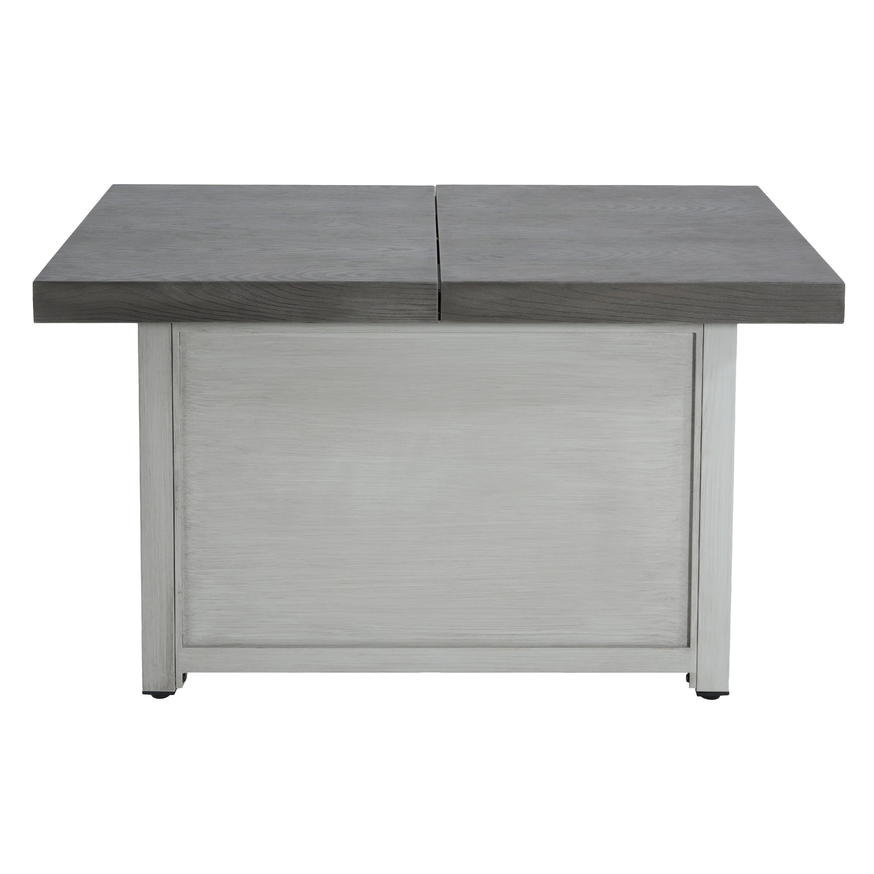 Extendable Rectangle Aluminum Alloy Fire Pit Table, 50,000 BTU