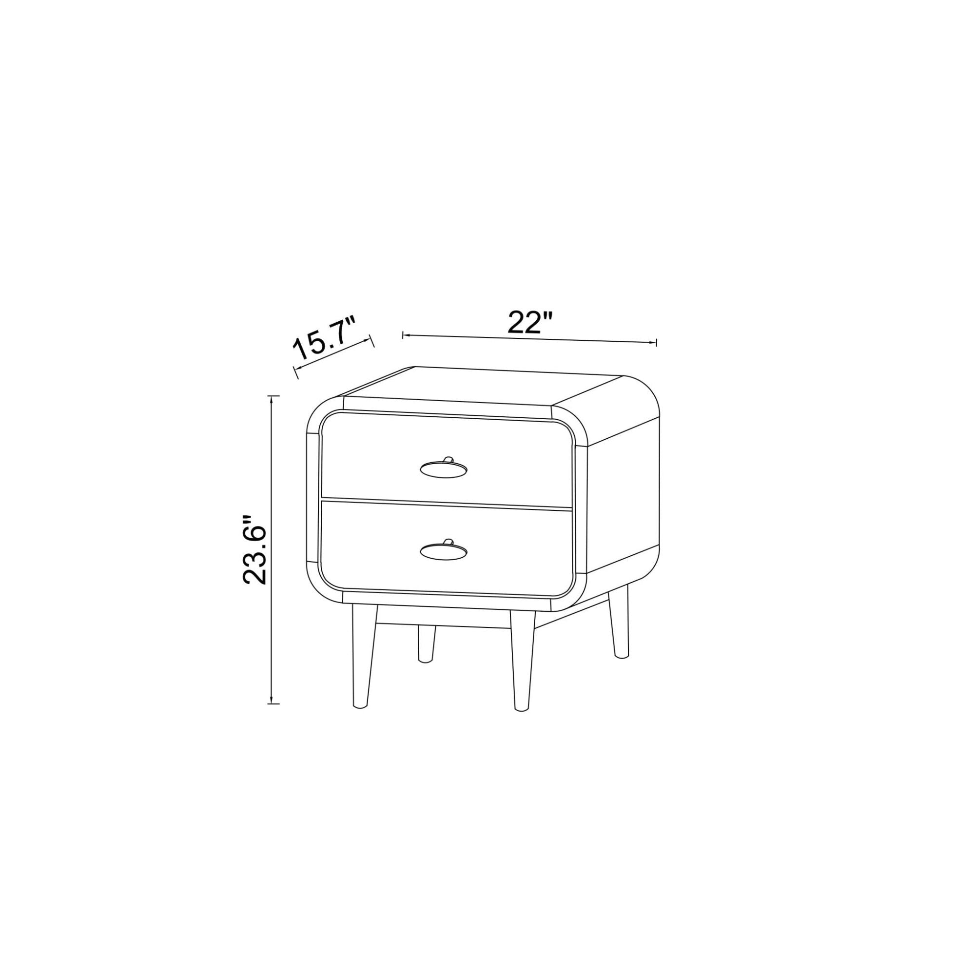 Alexa - Night Stand - Brown