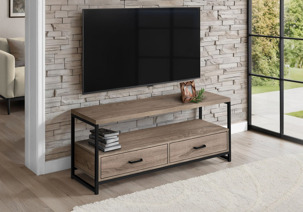 TV Stand Console Media Entertainment Center with Storage Drawers