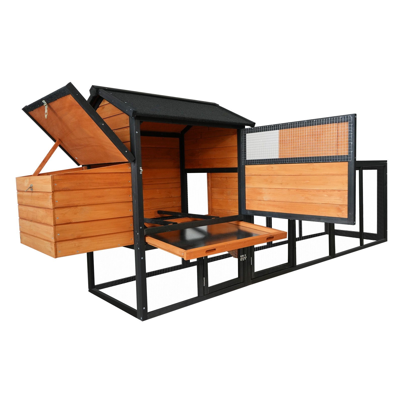 Chicken Coop With Run And Nesting Box