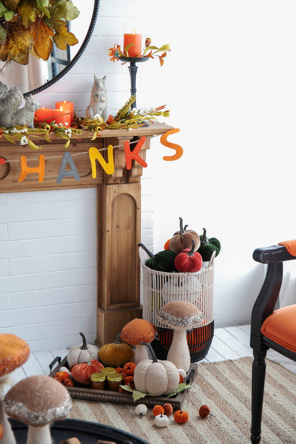 Weighted Pumpkin Ornament Decor For Holiday