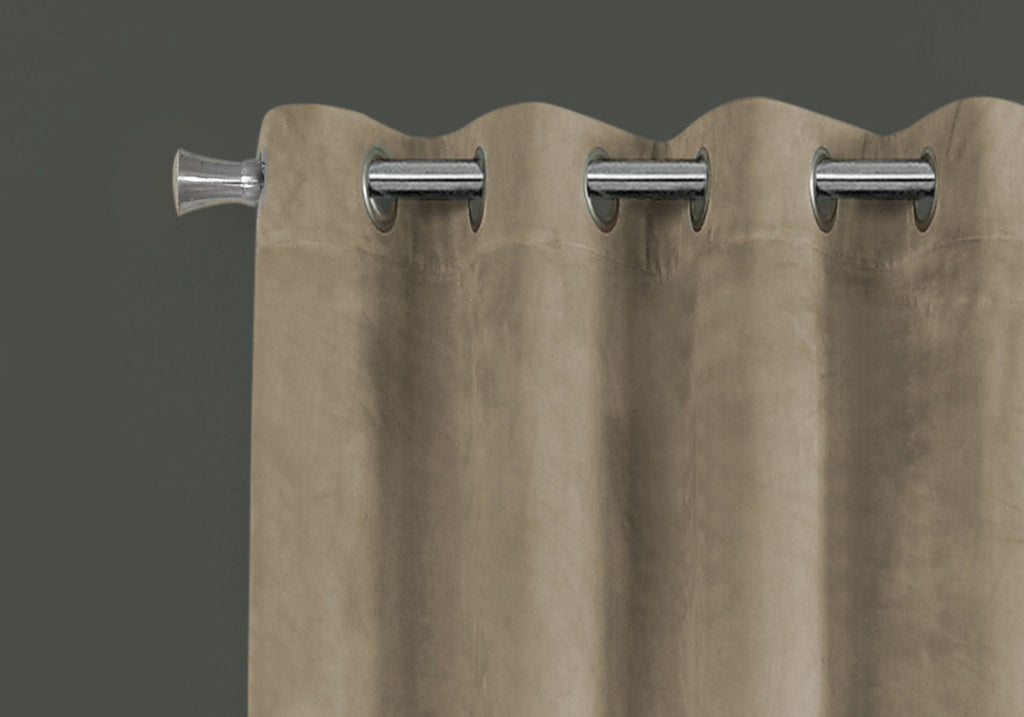 2 Pieces Set Room Darkening Curtain Panels with Grommet