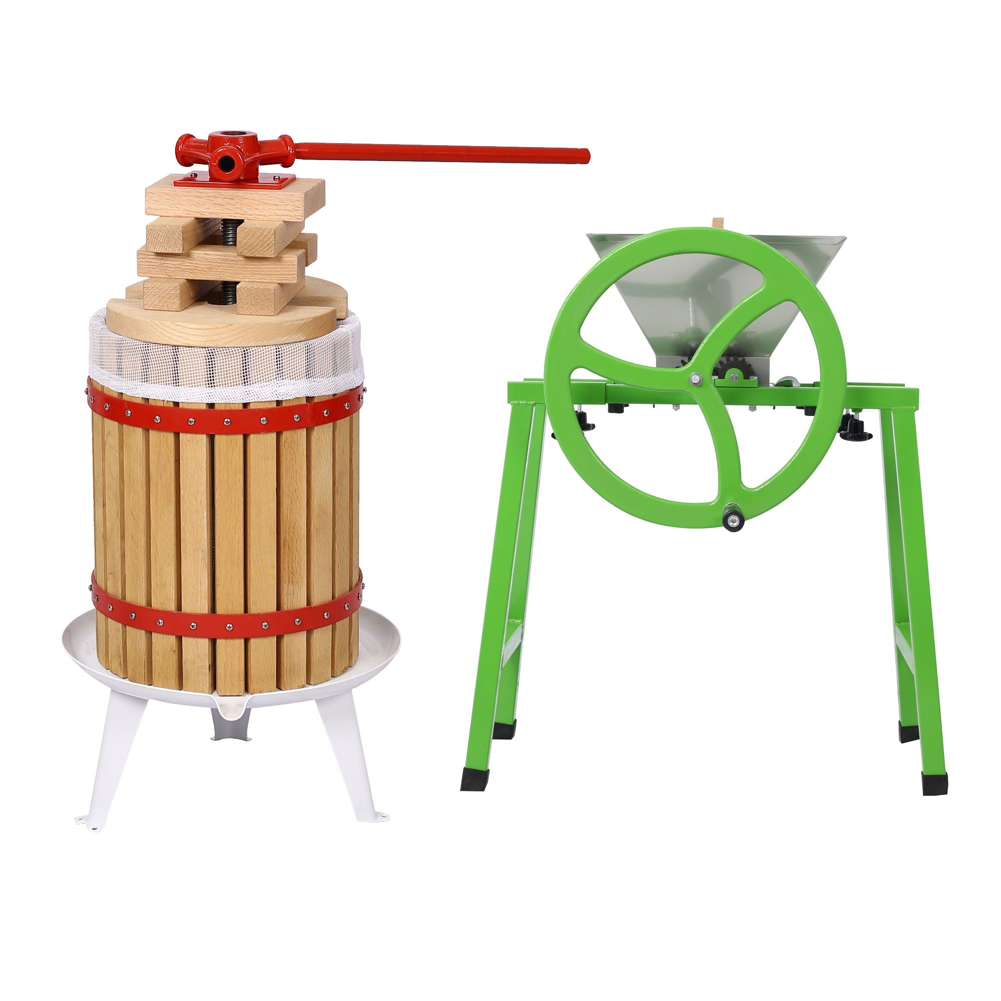 Manual Juice Maker Fruit Wine Press and Crusher with Filter Bag