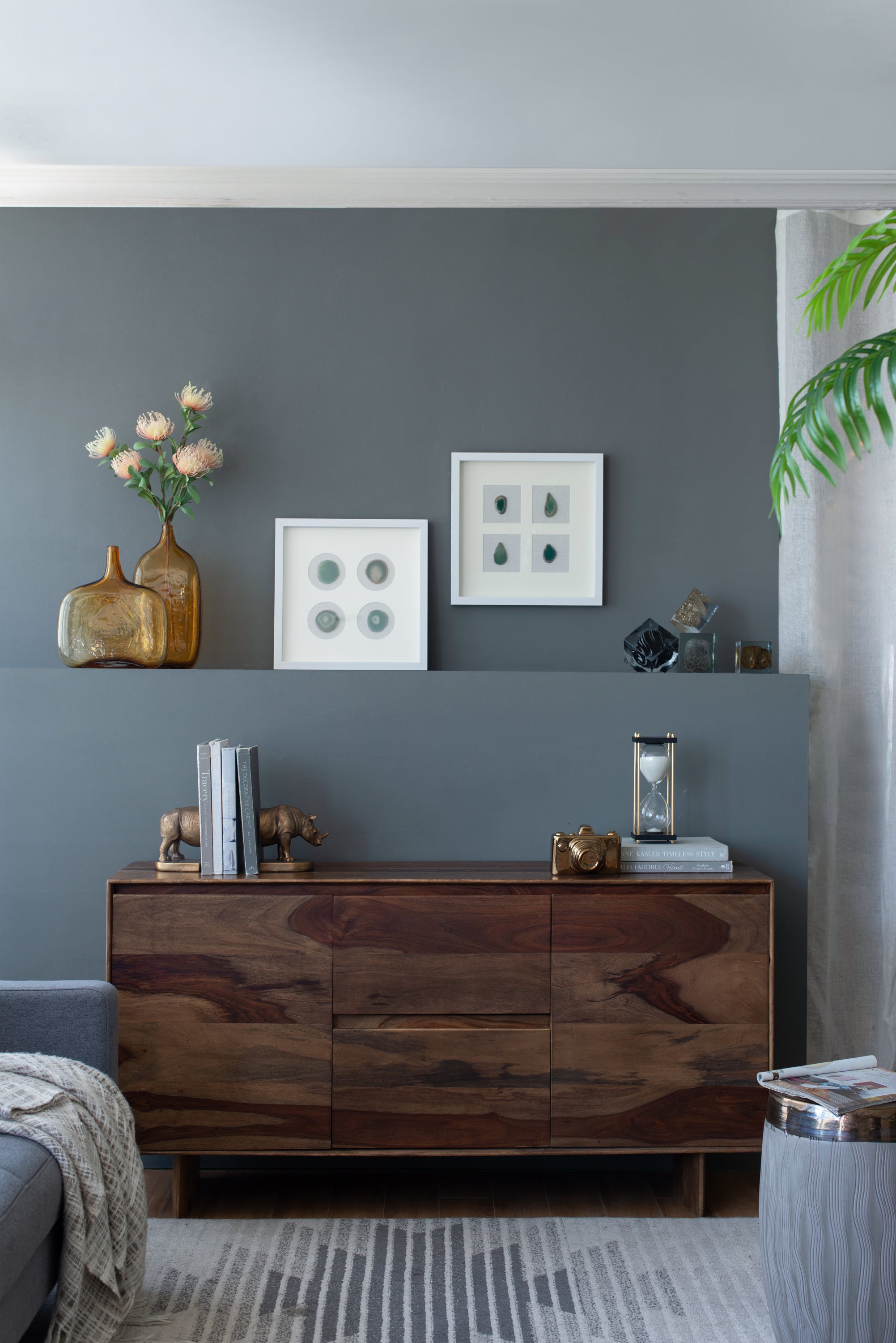 Set of 2 Shadow Box Wall Décor with Agate