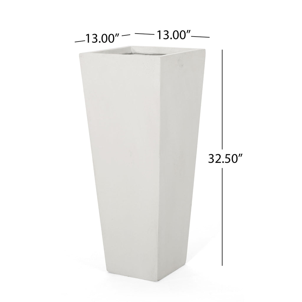 Outdoor Modern Cast Stone Planter