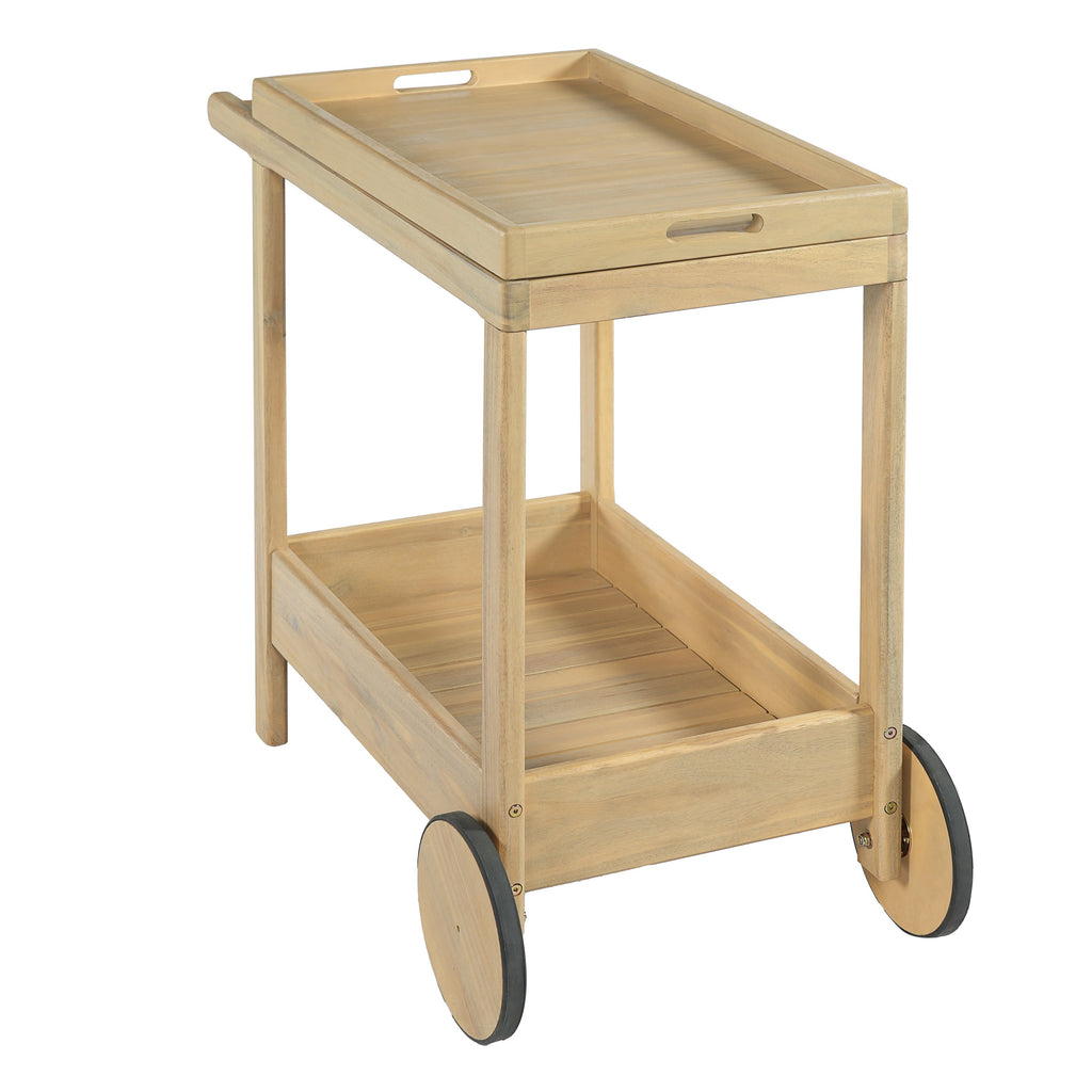 Saratoga Outdoor Rolling Bar Cart
