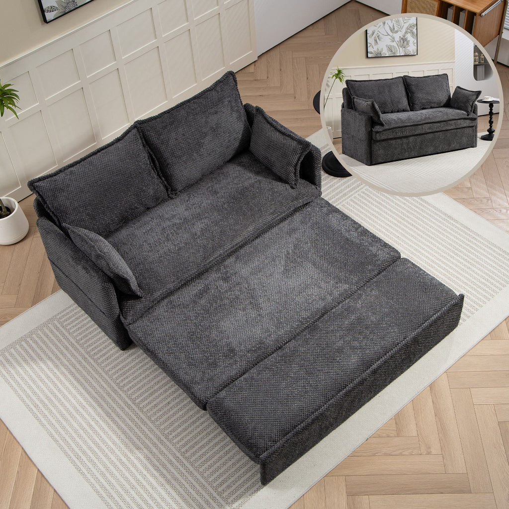 Pull Out Sofa Bed, Convertible Sleeper Sofa Couch, Side Storage, And USB / C - Type Charging Ports Chair