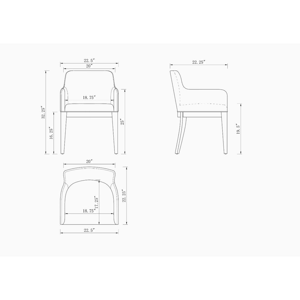 Gansevoort - Dining Armchair