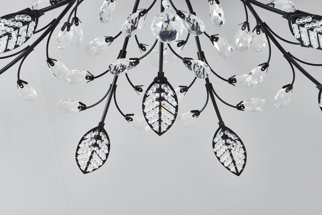 15-Light Chandelier Crystal Ceiling Lamp