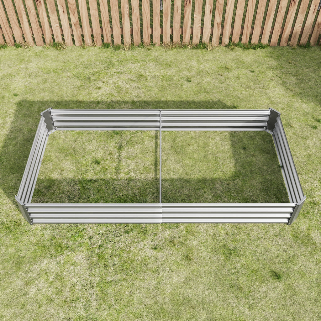 Raised Garden Bed Kit - Metal 7.6x3.7x0.98 ft