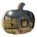 Sleepy Hollow Bridge Printed Wooden Pumpkin Wall Art