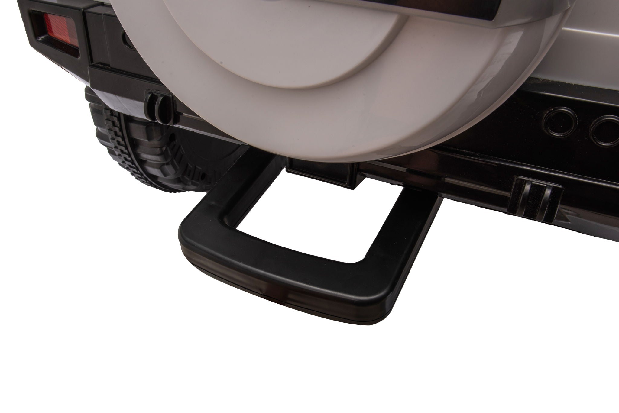 12V7A 30W*2 Four-Wheel Drive Seat One Button Start, Forward And Backward, High And Low Speed, Music, Front Light, Power Display, Two Doors Can Open, 2.4G R / C, Seat Belt Four Wheel Absorber