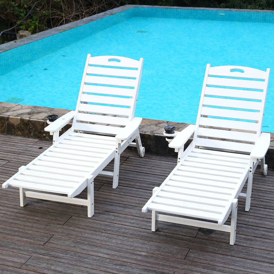 HDPE Chaise Lounge Chair Outdoor
