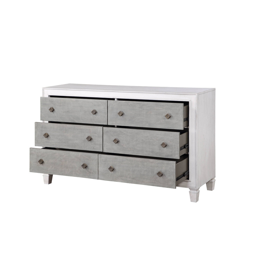 Katia Weathered Dresser - White