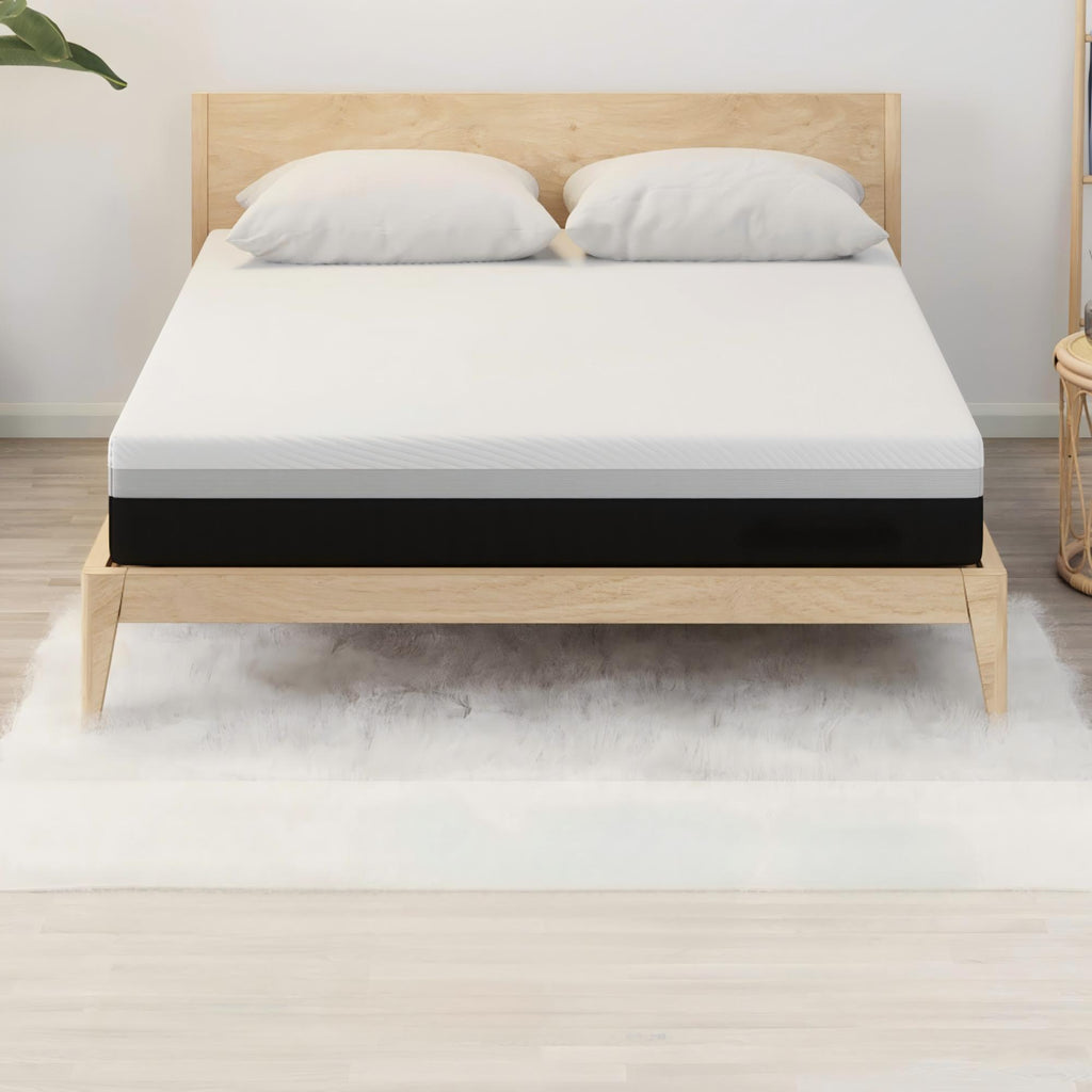 12'' Hybrid Mattress, Cooling Memory Foam & Pocket Springs Medium Firm - White - Queen