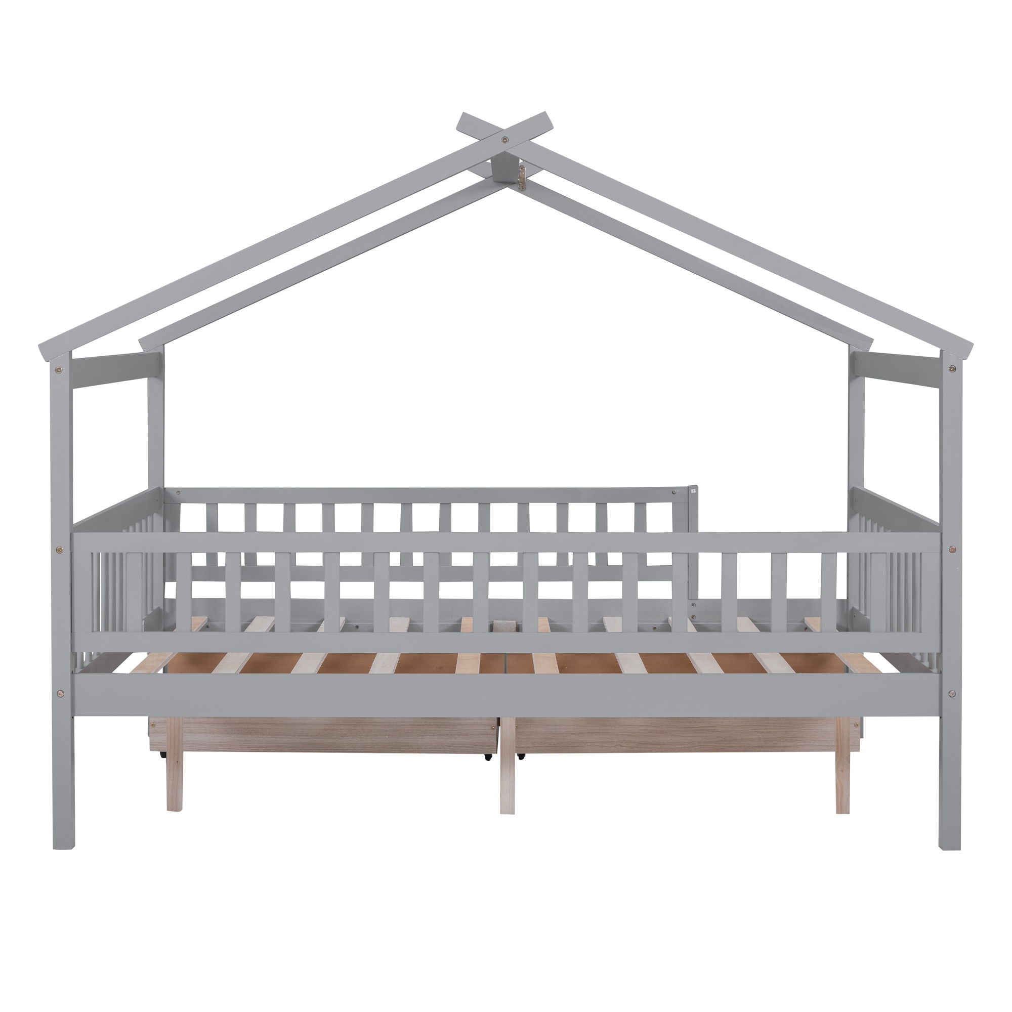 House Bed With 2 Drawers