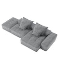 Modern Oversized DIY Combination Modular Sectional Sofa With Pillows