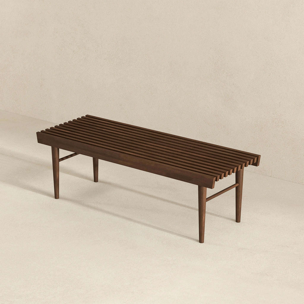Mia - Bench - Dark Brown