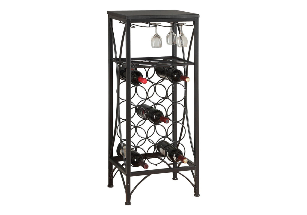 Home Bar Wine Rack – Black
