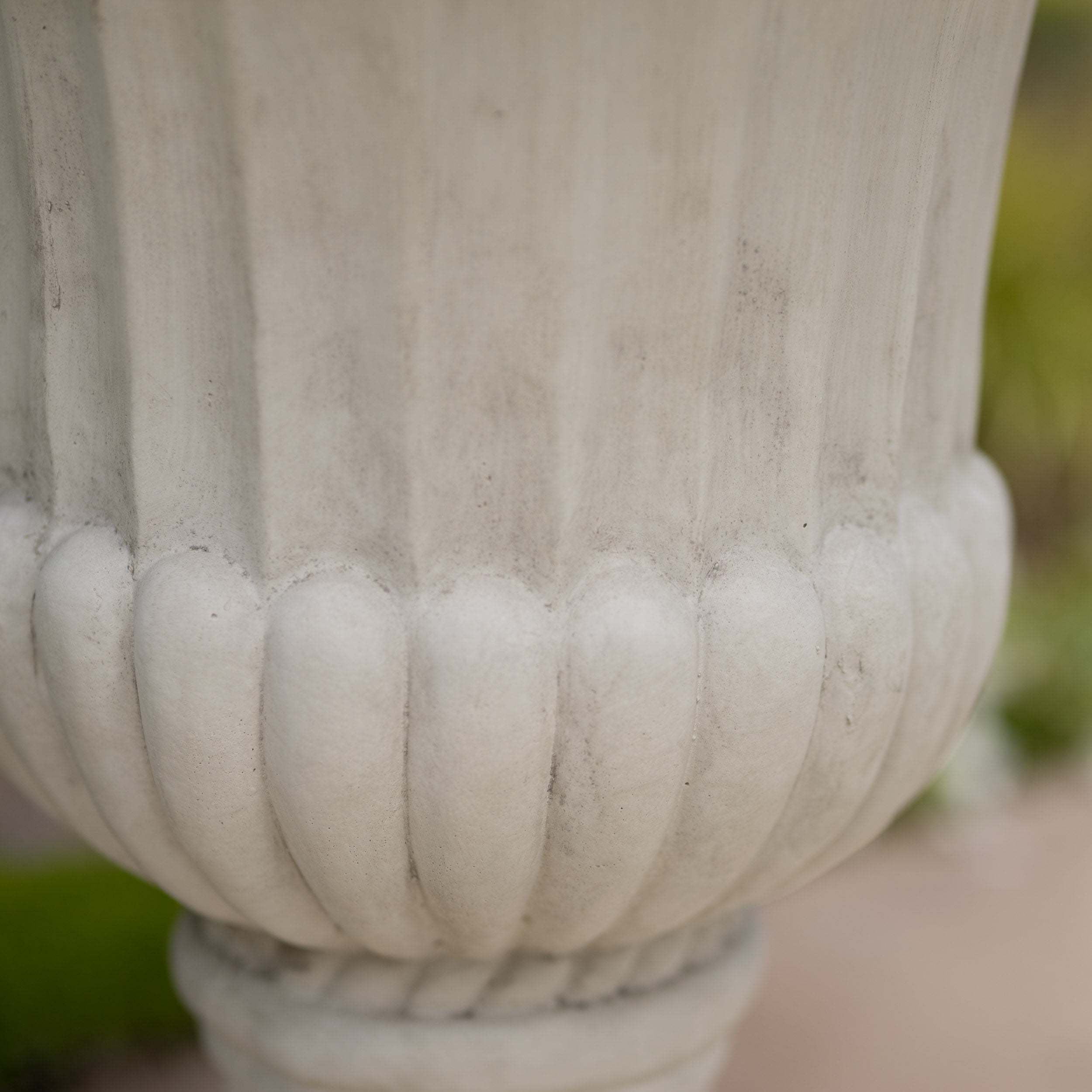 26.5" H Classic Antique White Italian Urn Planter