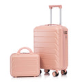 2-Piece ABS Spinner Wheel Luggage Set with Combination Lock