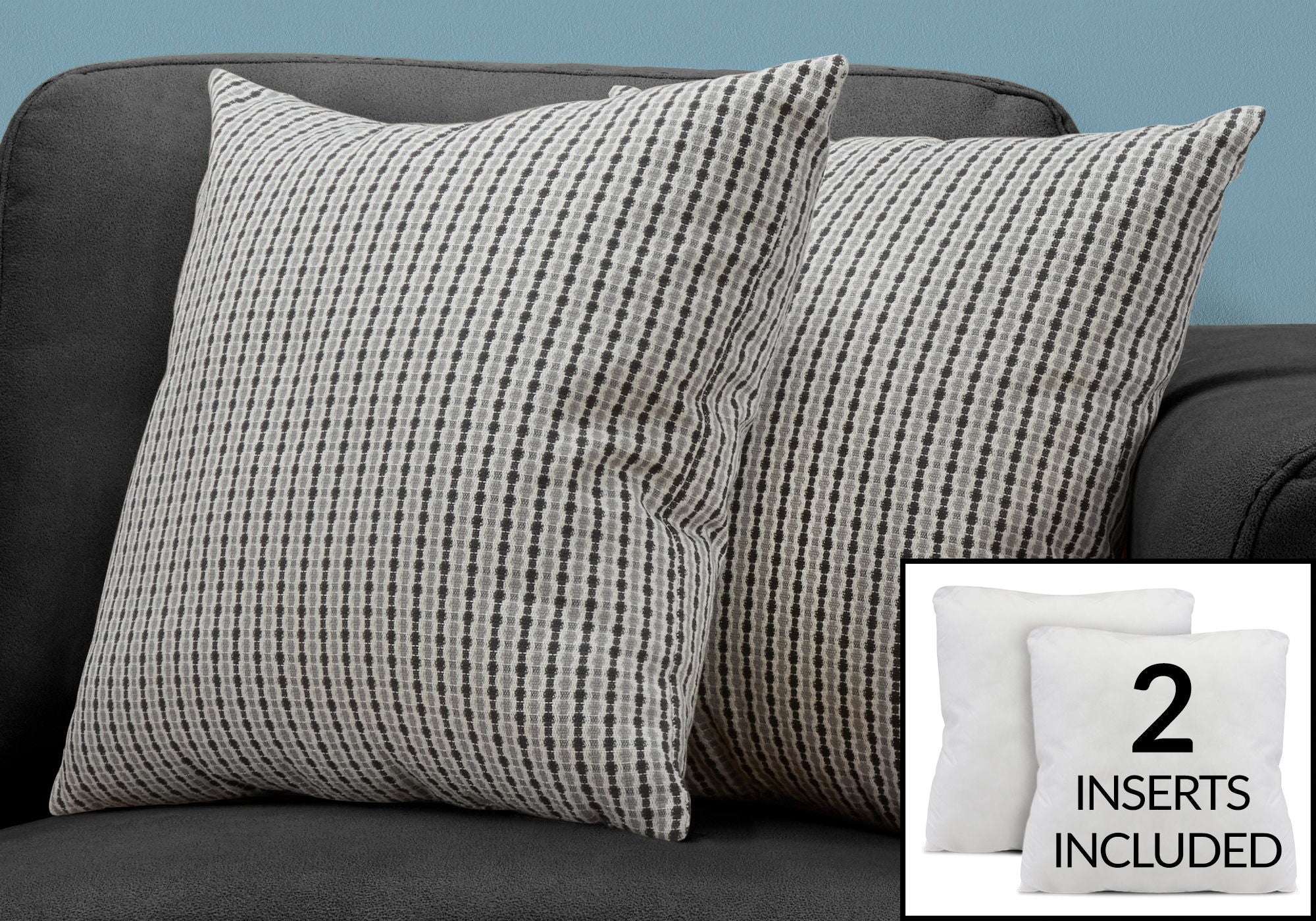 8th Street Square Decorative Throw Pillows with Insert