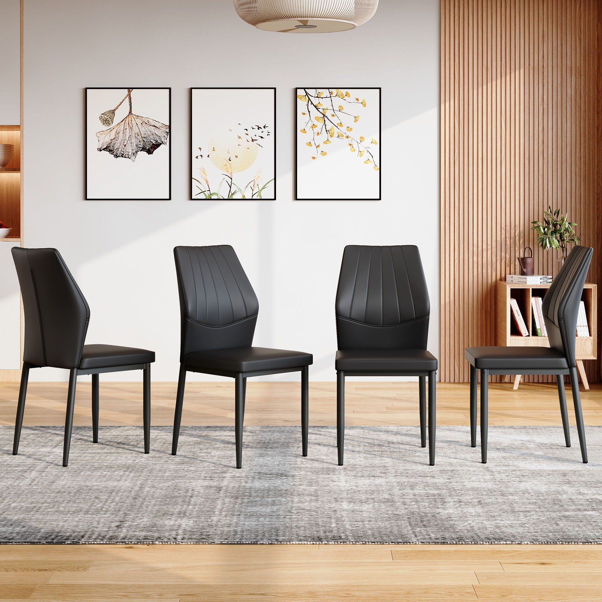 Dining Chairs With Shell Pattern, Comfort and Style