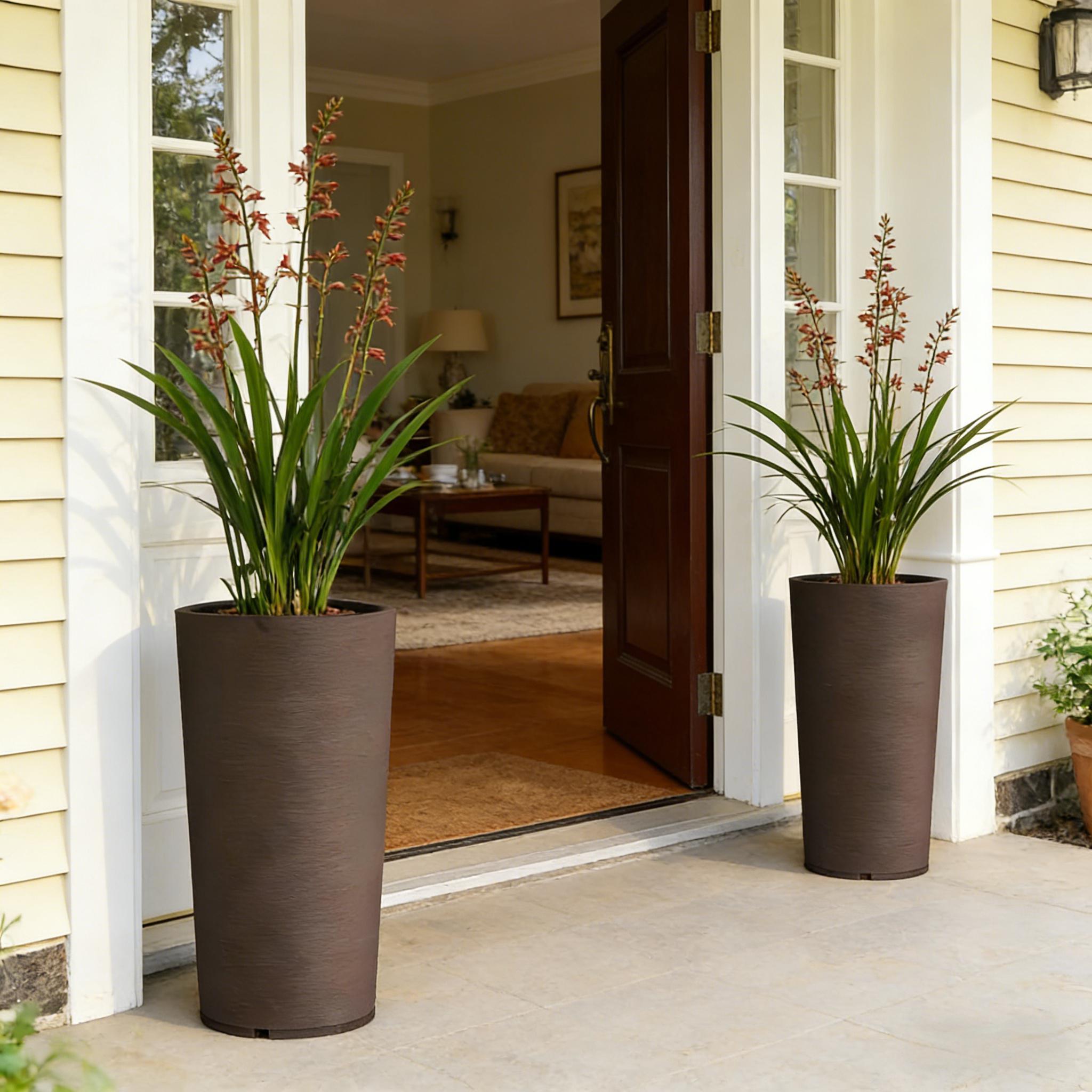 Tall Stackable Planters Set of 2