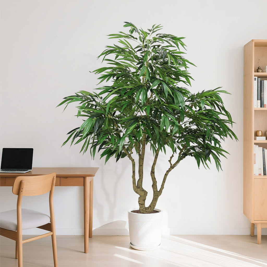7FT Artificial Willow Tree Indoor Faux Greenery Plant