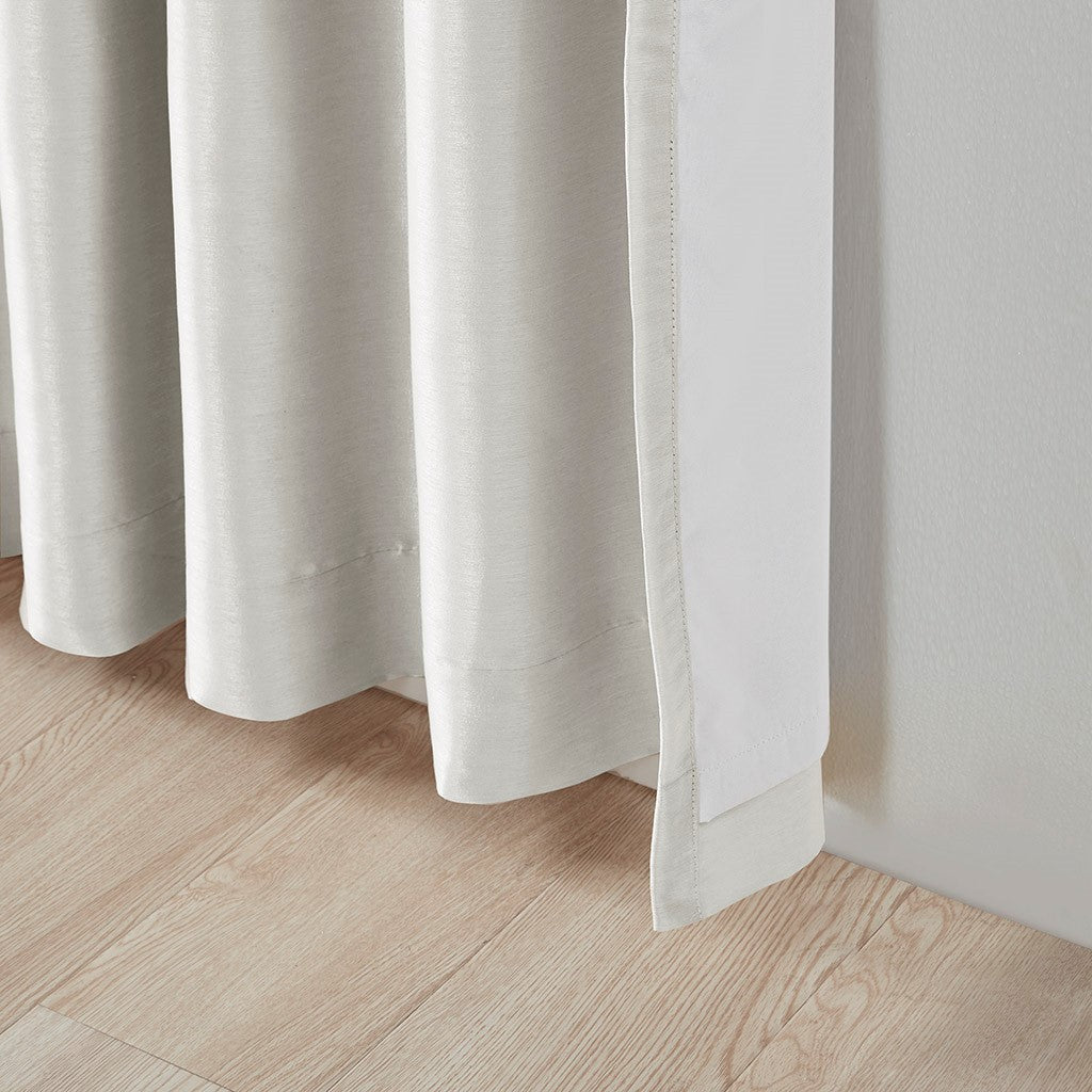 Twist Tab Total Blackout Window Curtain Panel White 50x95