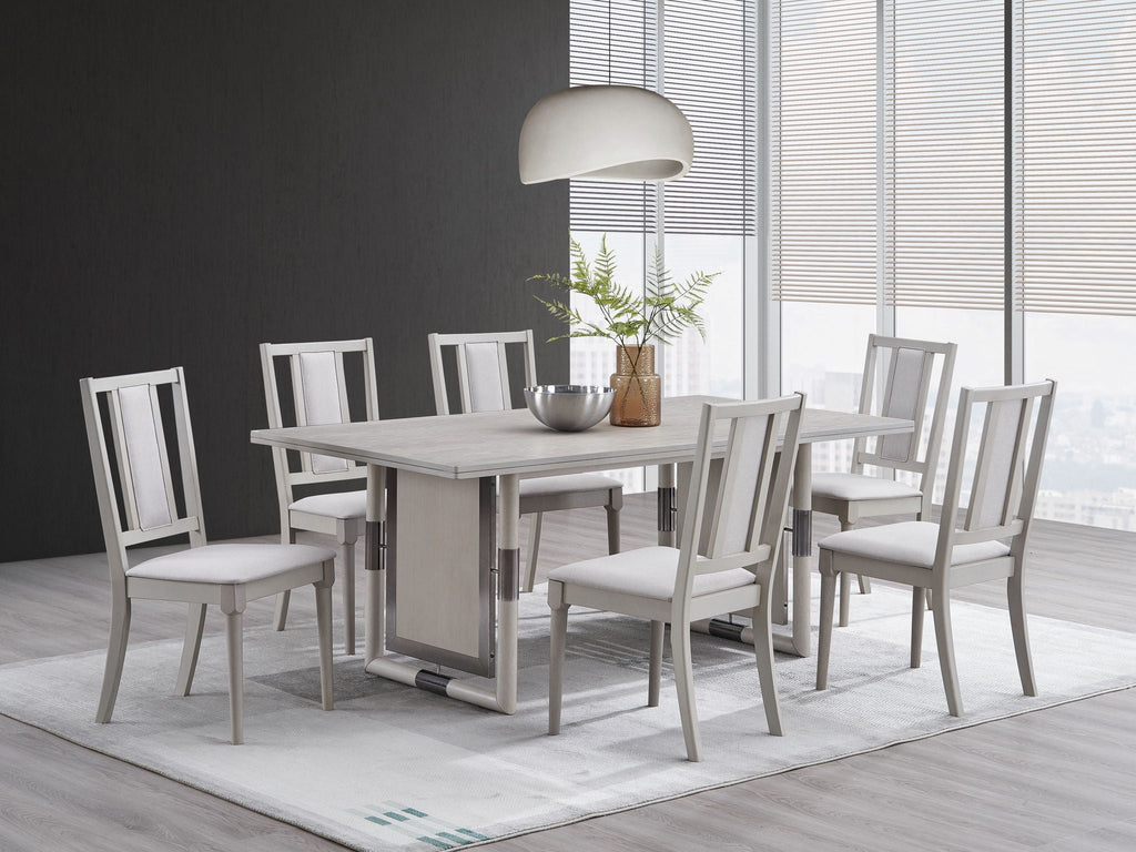 Marta 7 Pieces Dining Room Set - Natural
