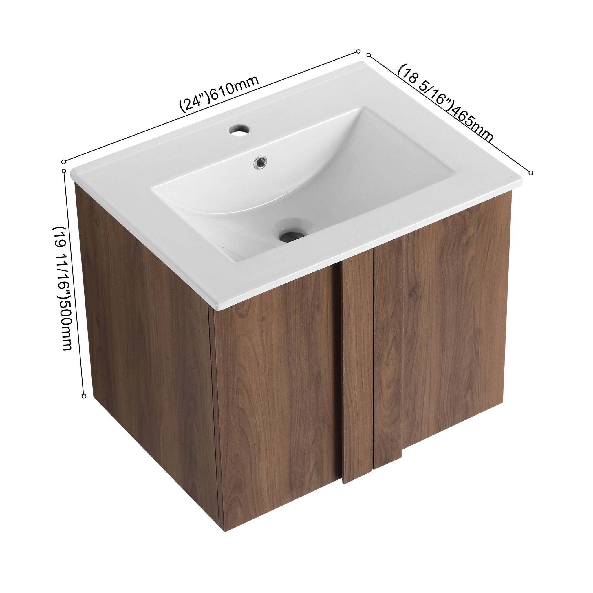 Floating Bathroom Vanity With Sink Combo