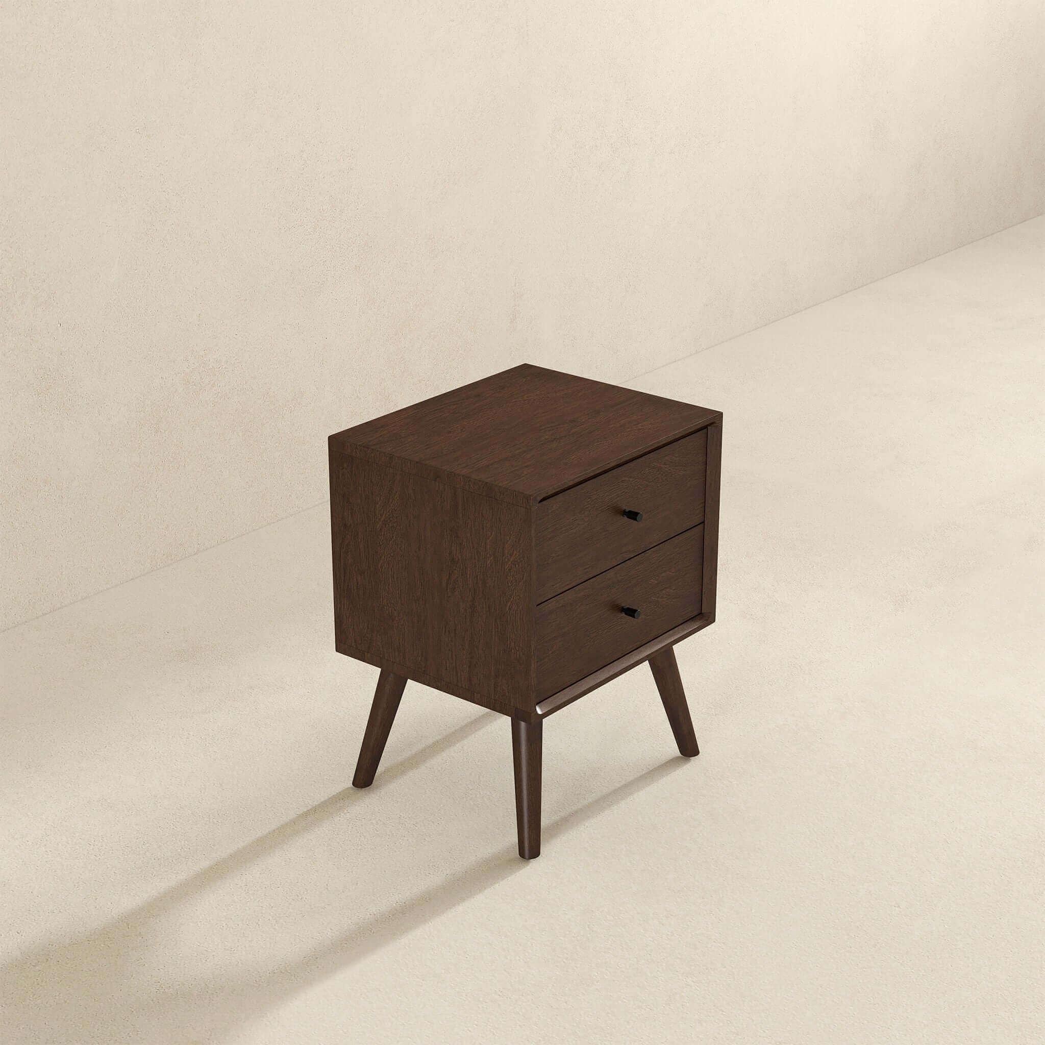 Caroline - Mid-Century Modern Style Night Stand 2 Drawer